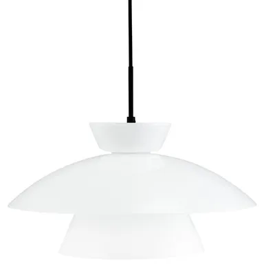 Produktbild von Pendelleuchte LED, Hängelampe, Deckenlampe Pendel, Pendellampe Esstisch, Pendelleuchte für Wohnzimmer, Skandinavische Design, Valby Opal D38