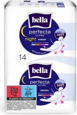 Zdjęcie produktu dla Bella Podpaski Perfecta Ultra Night Extra Soft 14 sztuk