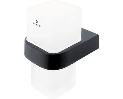 Immagine prodotto di Portaspazzolino da parete Nimco Nikau nero NKC 30058H-90