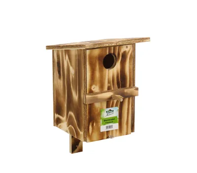 Produktbild von Dehner Natura Starenkasten Jannis, handgefertigt, ca. 30 x 19 x 17.5 cm, Ø Einflugloch 45 mm, Holz