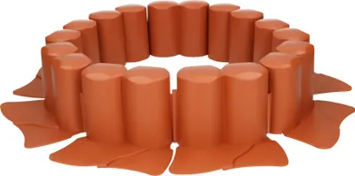 Produktbild von KOTARBAU® Garten-Palisade 100mm x 3,02m Ziegelrot zum Abgrenzen von Rasen und Gehwegen