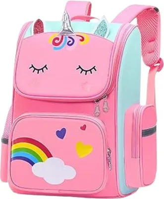Produktbild von Schulranzen Mädchen Grundschule 5-10 Jahre - Schulranze Mädchen Grundschule Einhorn + große Aufbewahrungsfähigkeit - Buchtasche Schulranze wasserdicht & leicht
