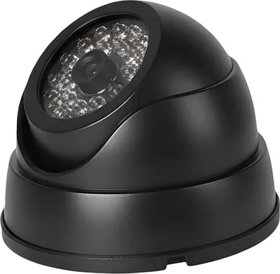 Produktbild von Avizar, Attrappen-Kamera Dome für Innen- und Außenbereich mit LEDs, Schwarz