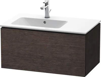 Produktbild von Waschtischunterbau L-CUBE 820x481x400mm eiche dunkel gebürstet eiche dunkel gebürstet