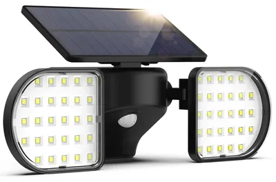 56 LED Solar-Außenleuchte mit Bewegungsmelder, 2200 mAh, IP65