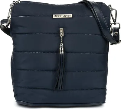 Produktbild von BELTIMORE Tasche Blaue Eleganz mit Fransen 30x34x14 cm