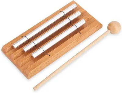 Productafbeelding van Drie Tonen Meditatie Bel - Percussie Instrument voor Muziekeducatie