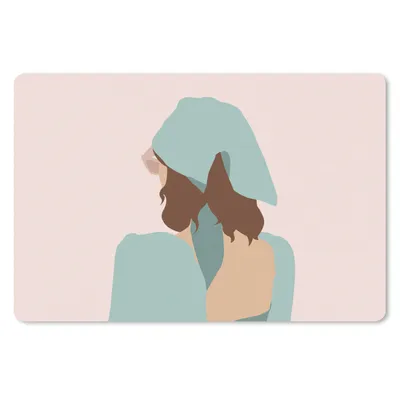 Produktbild von MuchoWow® Schreibtischunterlage Sommer - Frau - Abstrakt 60x40 cm - XXL Mauspad - Großes Mauspad