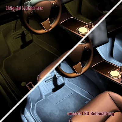 Produktbild von 2x Led Fussraum Beleuchtung passend für BMW 5er | E60 E61 | BJ 2003-2010