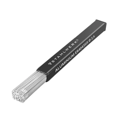 Produktbild von STAHLWERK Schweißstäbe WIG ER4043Si5 Aluminium hochlegiert  Ø 2,4x 500 mm 1kg