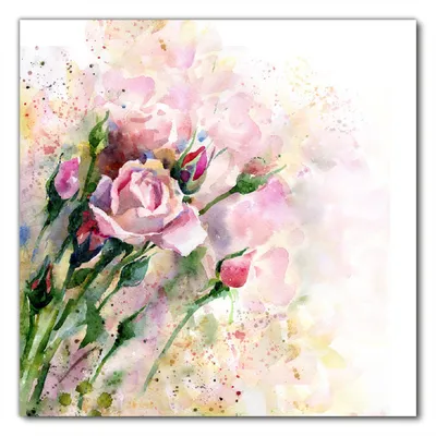 Produktbild von Wallario selbstklebende Möbelfolie/ Tischdecke für Innen und Außen, Größe: 50 x 50 cm - Abstraktes Blumenbuket