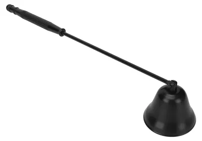 Produktbild von Kerzendochtlöscher, Edelstahlflamme, Vintage-Feuerlöscher mit langem Griff, Schwarz
