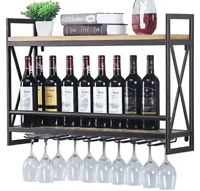 Zdjęcie produktu dla Stojak na butelki wina Stojak na wino Stojak ścienny na wino Uchwyt na butelki Uchwyt na wino