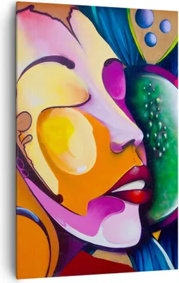 Produktbild von Bild auf Leinwand - Leinwandbild - Einteilig - Abstraktion modern - 80x120cm - Wand Bild - Wanddeko - Wandbilder - Leinwanddruck - Wanddekoration - Leinwand bilder - Wandbild - PA80x120-3521