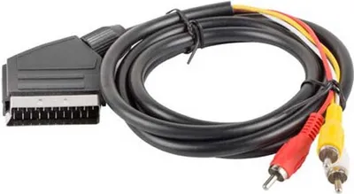 Produktbild von Kabel euroconnector lanberg male/3x rca male 1,8m
