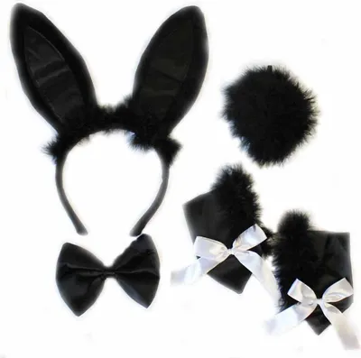 Produktbild von Karneval Oster Kostüm-Set Ohren Bunny, Modell / Charakter: Hase schwarz