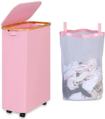 Image de Grande boîte de rangement rose de 75 litres