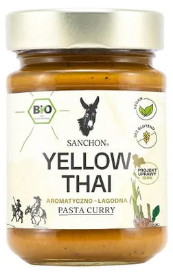 PASTA CURRY YELLOW THAI BEZGLUTENOWA BIO 190 g - SANCHON