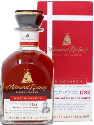 Produktbild von Admiral Rodney HMS MONARCH Saint Lucia Rum 40% Vol. 0,7l in Geschenkbox
