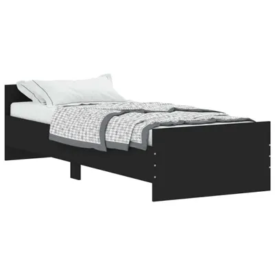 Obrázok produktu pre vidaXL Posteľný rošt čierny 75x190 cm Drevo Materiál