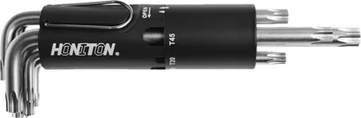 Obrázek produktu pro Honiton Torx klíče typ L Sada 8 klíčů Elem. T10,T15,T20,T25,T30,T40,T45,T50