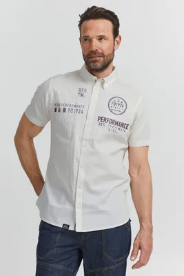 Produktbild von FQ1924 FQRontus - 21900140ME Herren Kurzarmhemd Herrenhemd Hemd