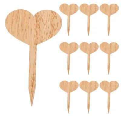Image de Lot de 30 étiquettes en forme de cœur pour plantes, idéales pour le jardin et les plantes en pot