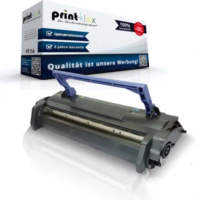 A product shot of a toner cartridge and its packaging.