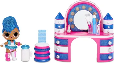 Produktbild von MGA Entertainment 561736XX1E7C - L.O.L. Surprise Furniture with Doll Asst in PDQ - Wave 1 / Serie 2 Backstage & Independet Queen
