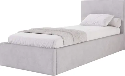 Produktbild von Moebelpaket Bett 120x200 cm , Bett Azurro SO5, Polsterbett mit Stauraum, Modern Einzelbett mit Einem Metallrahmen Grau