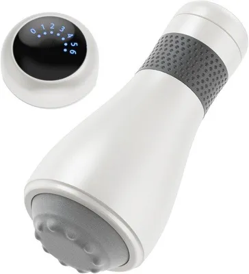 Produktbild von Hoherfrequenter Fußmassager mit 6 Stärkegraden und 4 Massageköpfen für Lymphdrainage und Muskelentspannung