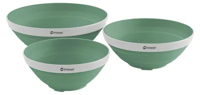 Imagen del producto de Juego de cuencos plegables Outwell para camping - color verde oscuro