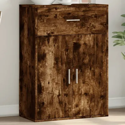 Produktbild von "Rabatt" Mehrzweckschrank/Vitrine/Sideboard - Modernes Design - Räuchereiche 60x30x84 cm Holzwerkstoff - Kommoden CC23115