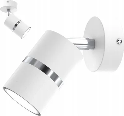 Obrázek produktu pro Nástěnné svítidlo, stropní svítidlo, bílá, chrom, otočné LED, GU10, polské svítidlo