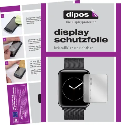 Produktbild von 6x Schutzfolie für Apple Watch Series 3 38mm klar Displayschutzfolie Folie Display Schutz dipos