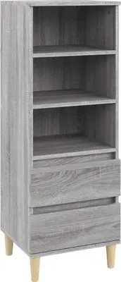 Obrázok produktu pre vidaXL Highboard Grey Sonoma 40x36x110 cm odvodený výrobok z dreva
