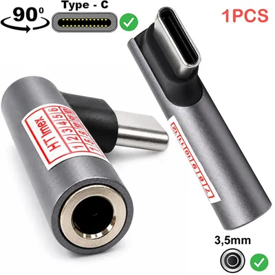 Produktbild von USB-C auf 3,5-mm-Aux-Adapterstecker, Audio-DAC-Buchse Kopfhörer Musik für Handy