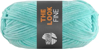 Immagine prodotto di Lana Grossa THE LOOK FINE 50 g di filato di ciniglia fine e vellutato 100 m colore 119 - turchese chiaro