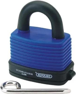 Productafbeelding van Famanu hangslot met 4-cijferig codeerslot, 48 mm, waterbestendig - Draper 64175