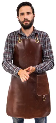 Obrázok produktu pre Kožená zásterka na grilovanie a do kuchyne (veľkosť S-M)