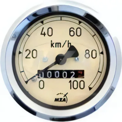 Zdjęcie produktu dla Predkosciomierz Ø60mm do 100km/h - Simson SR56 Wiesel, SR59 Berlin, MZ RT125