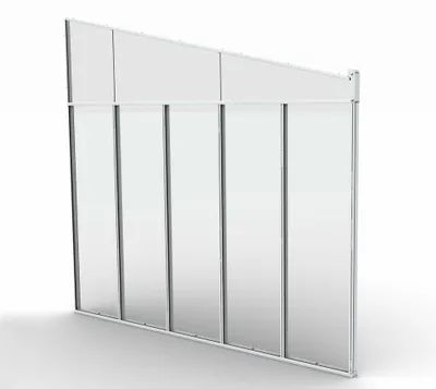 Produktbild von Palram - Canopia Seitenwand für Terrassendach mit 4 m Tiefe Weiß 330x305 cm