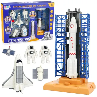 Produktbild von Weltraum-Set Kosmonauten Startturm Raketenshuttle