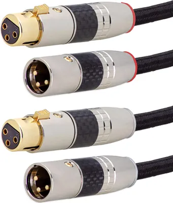 Produktbild von XLR 3 Pin Kabel / XLR Stecker auf XLR Buchse Audio Hifi Boxen Lautsprecher Mikrofonkabel DMX OFC-Kupfer 3m