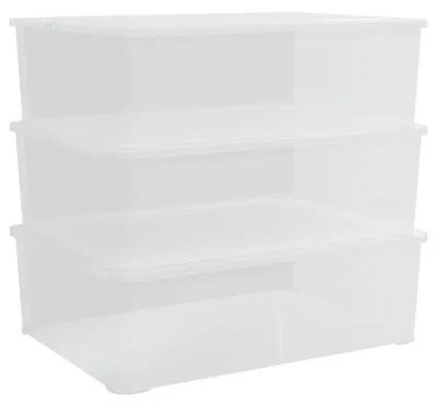 Obrázek produktu pro vidaXL Úložné boxy plastové 3 ks 25 L stohovatelné