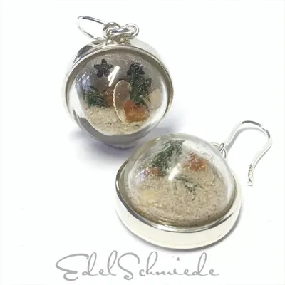 Produktbild von Ohrhänger 925 Silber OstseeSchmuck  Sand + Muschel