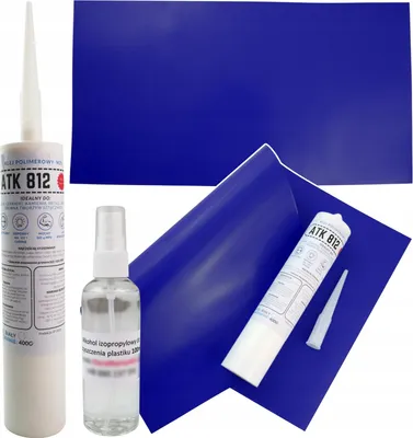 Produktbild von Kleber zur Reparatur von PVC-Schwimmbecken, trocken und nass Großes Flicken für Schlauchboote 50 x 27 cm