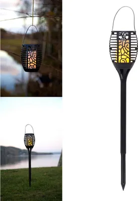 Produktbild von Star Trading Torch Flame, Außen-Bodenbeleuchtung, Schwarz, IP44, Garten, Dämmerungssensor, 1 Glühbirne(n)