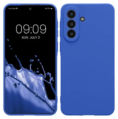Produktbild von kwmobile Handyhülle für Samsung Galaxy A57 5G Hülle - weiches Handy Silikon Case - Schutzhülle Cover - Baltik Blau