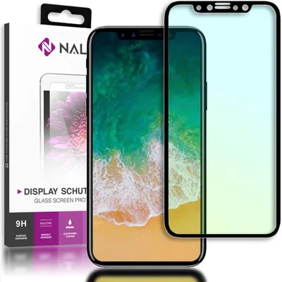 Image de Verre de protection NALIA pour iPhone 11 Pro / iPhone X XS, protection d'écran intégrale, noir